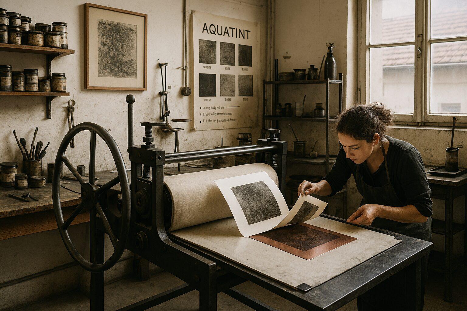 چاپ آکواتینت