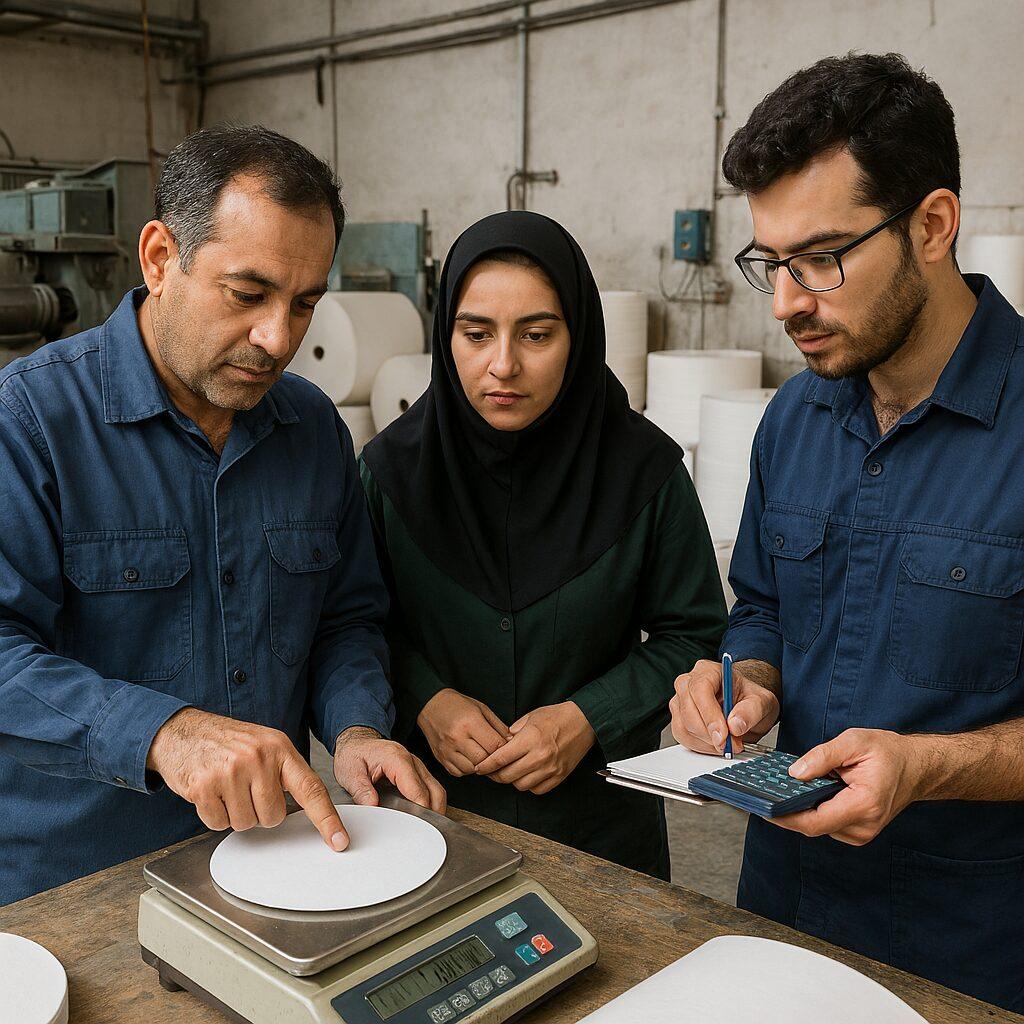 نحوه محاسبه گرماژ کاغذ