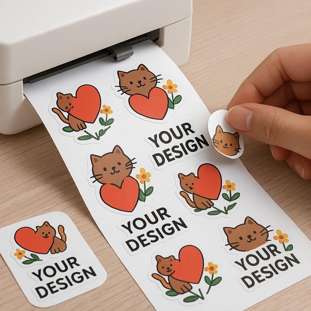 چاپ برچسب سفارشی با طرح دلخواه