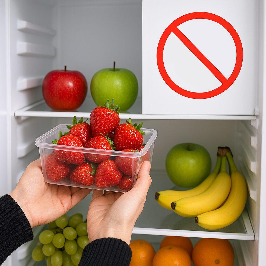 جلوگیری از خراب شدن میوه در یخچال