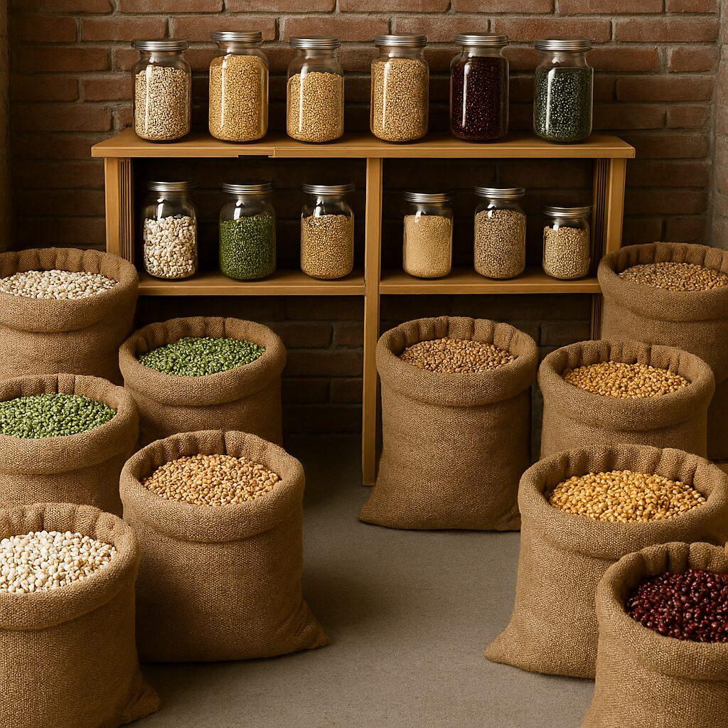 روش نگهداری حبوبات در انبار