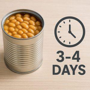 مدت زمان نگهداری کنسرو جوشانده شده