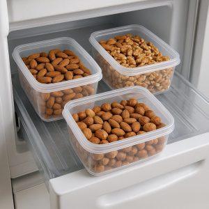 نحوه نگهداری آجیل در فریزر