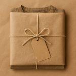 بسته بندی لباس با کاغذ کرافت