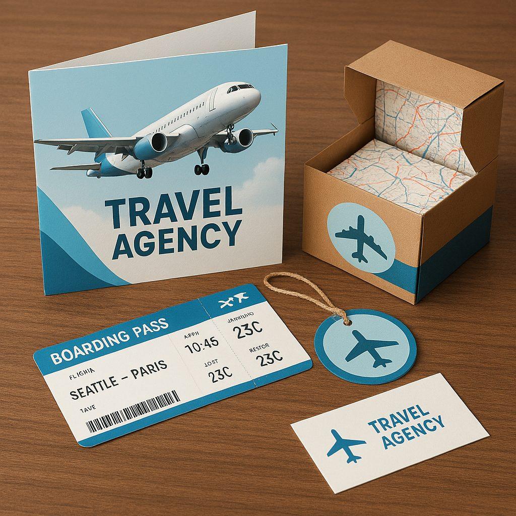 خدمات چاپ و بسته‌ بندی برای آژانس هواپیمایی و مسافرتی