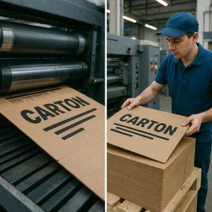 نحوه چاپ روی کارتن